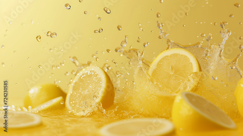 Refreshing Citrus Burst: Lemon Juice Splash
