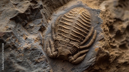 ancient fossil of a prehistoric animal discovered in an excavation in Africa and Europe well preserved © Marco