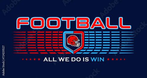 Konstfotografi American football team fan vector clipart