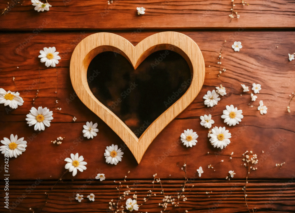 Banner postcard for Valentine's Day. generate ai Banner postcard for Valentine's Day. generate ai