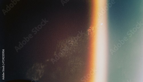 Designed film texture background with heavy grain, dust and a light leak Real Lens Flare Shot in Studio over Black Background. Easy to add as Overlay or Screen Filter over Photos overlay photo