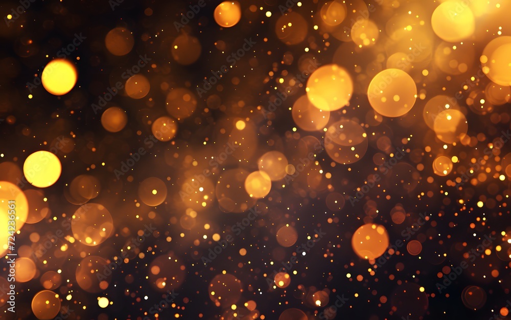 a gold abstract with a lot of golden and white lights