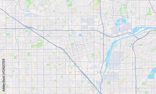 Anaheim California Map  Detailed Map of Anaheim California