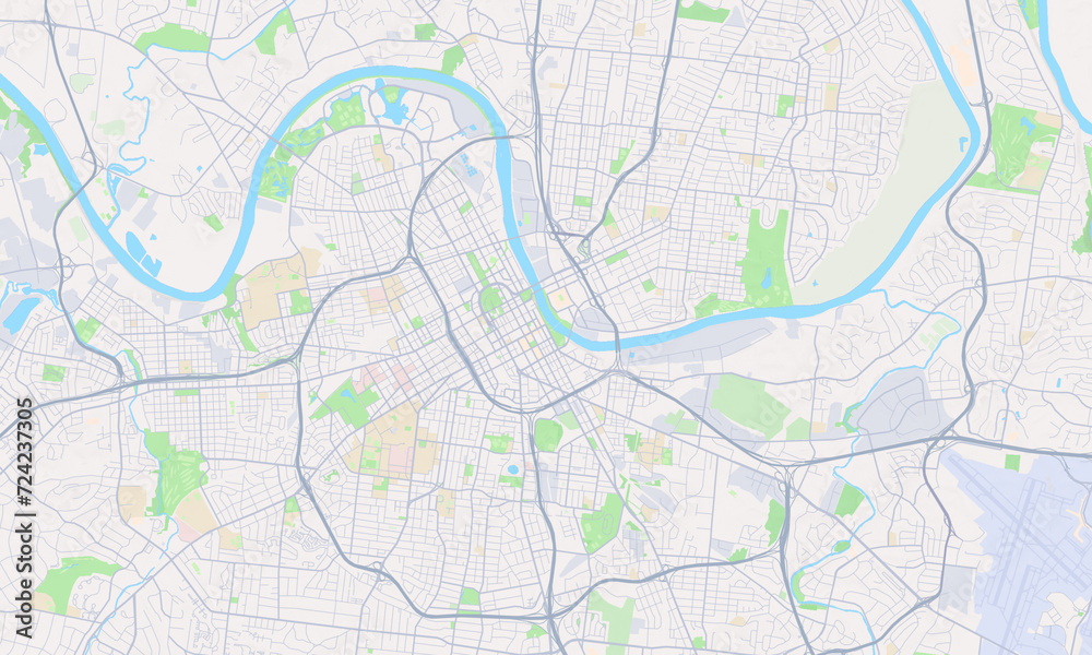 Nashville Tennessee Map, Detailed Map of Nashville Tennessee