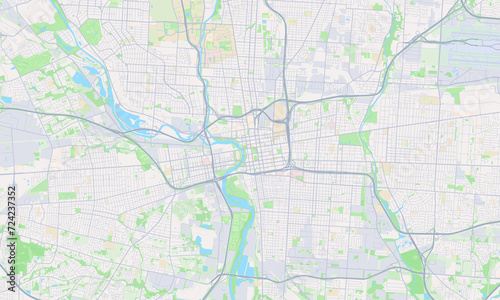 Columbus Ohio Map, Detailed Map of Columbus Ohio