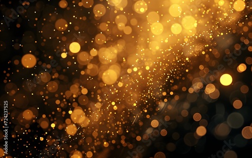 a gold abstract with a lot of golden and white lights