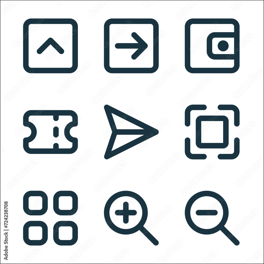 essentials ui line icons. linear set. quality vector line set such as ...