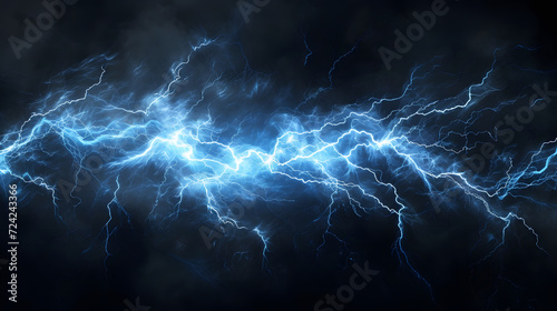 lightning flashes amidst dark backgrounds, wallpaper, in the style of rendered in cinema4d photo
