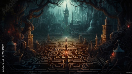 an enchanted maze