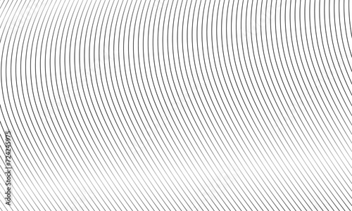 A grid of a set of arcs in black and gray colors. White background background. Vector illustration EPS10. photo