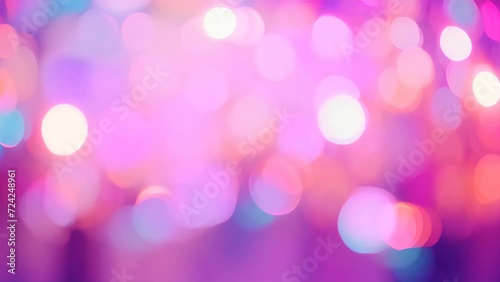 Sweet color blur bokeh with light and curtain abstract background. photo