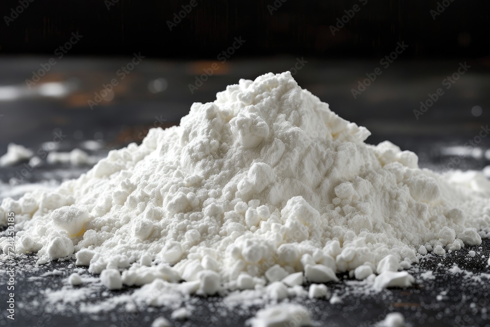 White powder made from tapioca starch White powder made from tapioca starch