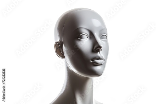 Female mannequin on white background
