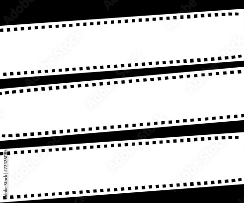 Film reel icon on black background