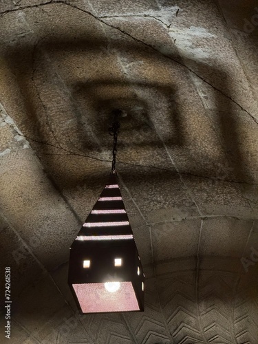Wall lamp for outdoor wall at night