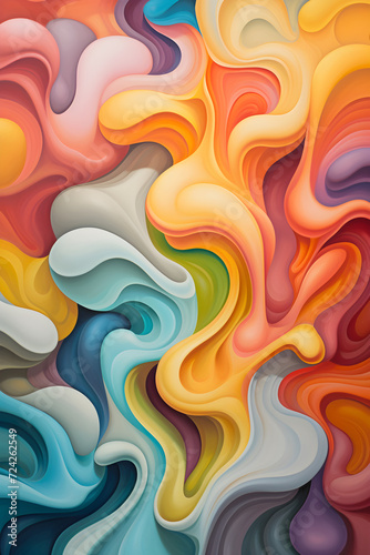 Abstract art. Colors, shapes, backgrounds, watercolors, and abstract effects. Surreal images. Created by AI.