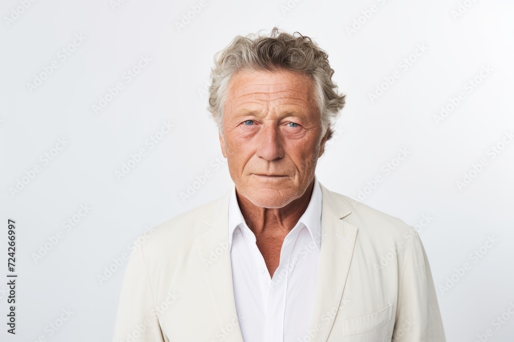 Portrait of a senior man with grey hair looking at the camera Portrait of a senior man with grey hair looking at the camera