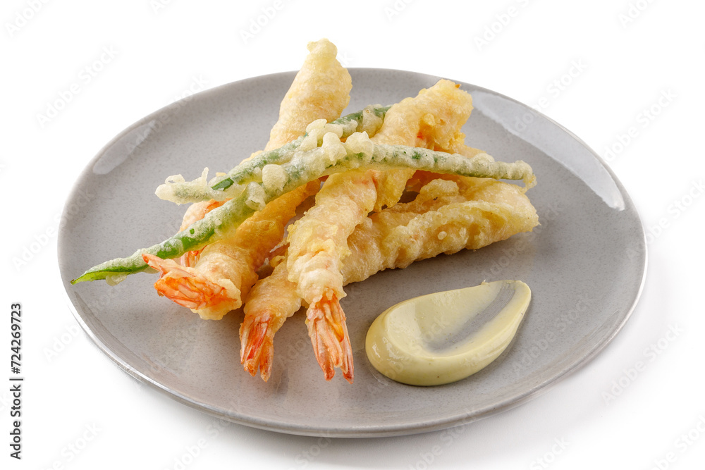 shrimp baked in batter on a white background studio shooting 8 shrimp baked in batter on a white background studio shooting 8