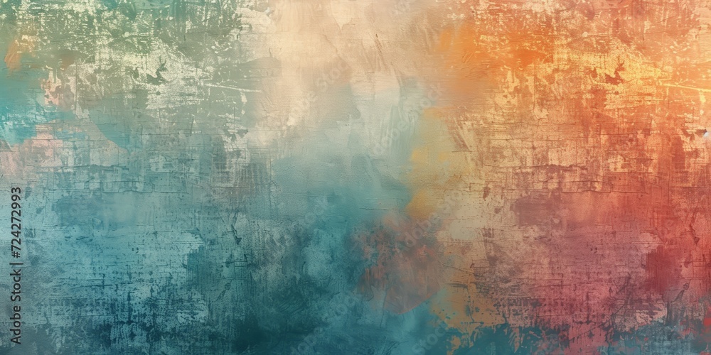 Abstract textured background transitioning from warm orange to cool blue tones with a distressed overlay.