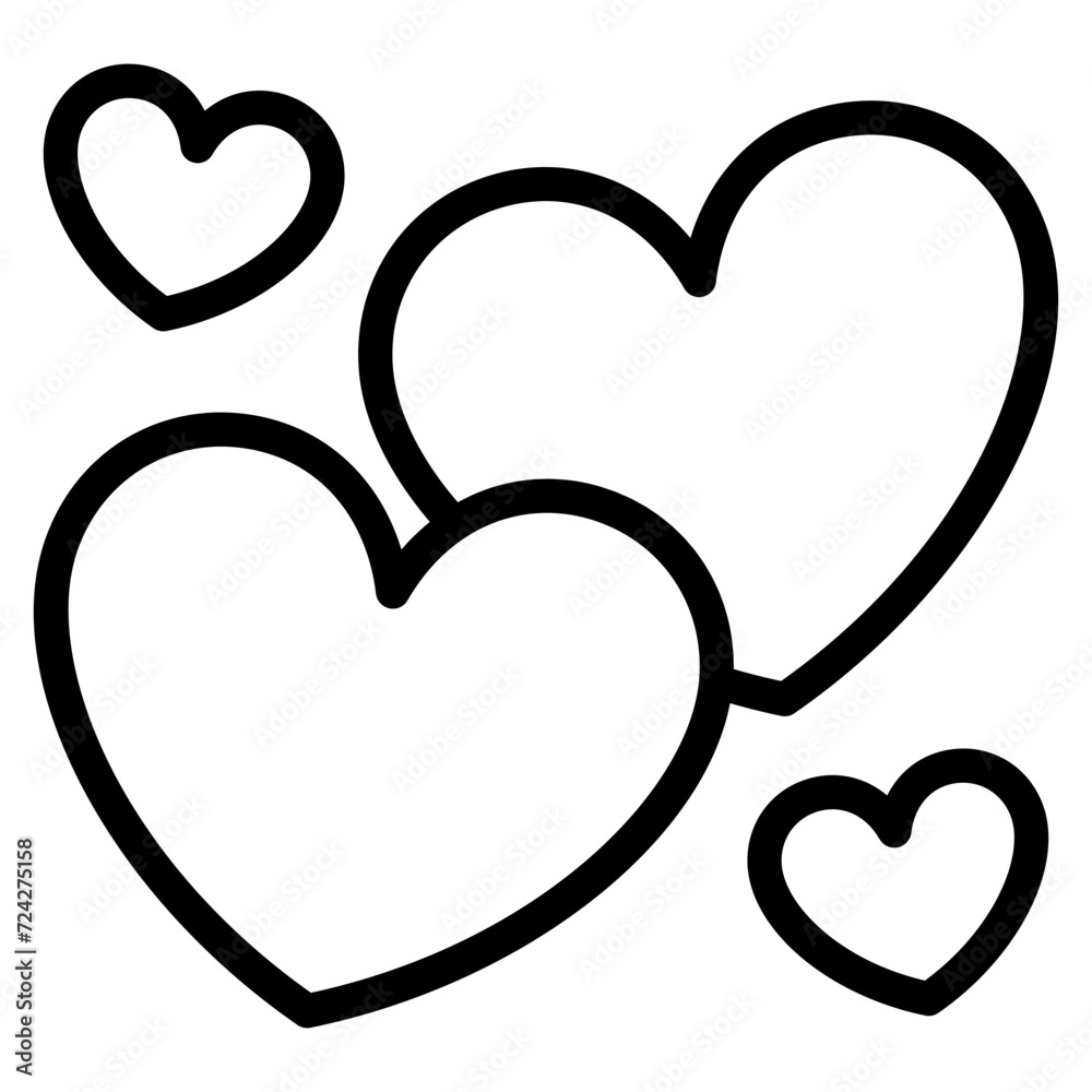 two heart icon two heart icon