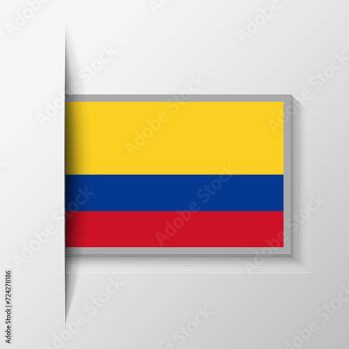 Free Download Vector Rectangular Colombia Flag Background - GFXLoad