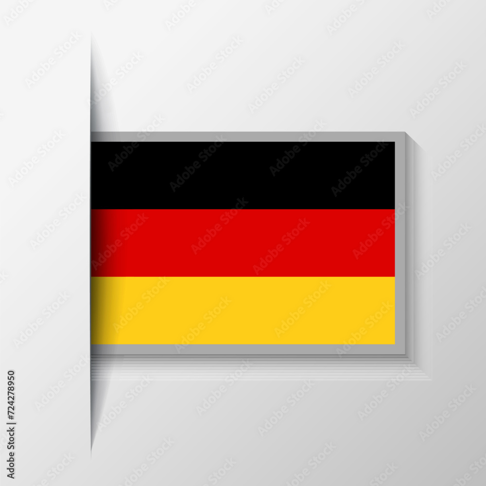 Obraz premium Vector Rectangular Germany Flag Background