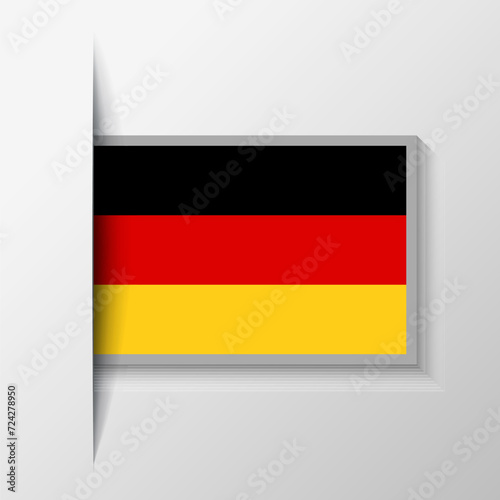 Vector Rectangular Germany Flag Background