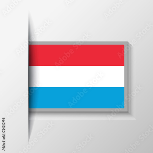 Free Download Vector Rectangular Luxembourg Flag Background - GFXLoad