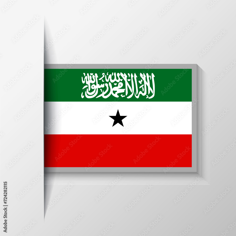 Vector Rectangular Somaliland Flag Background Vector Rectangular Somaliland Flag Background
