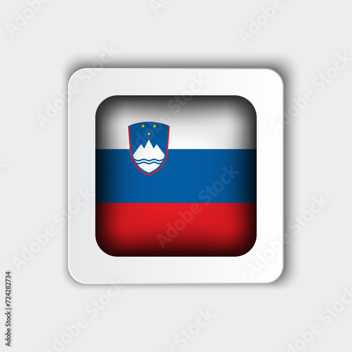 Slovenia Flag Button Flat Design Free Download Slovenia Flag Button Flat Design - GFXLoad