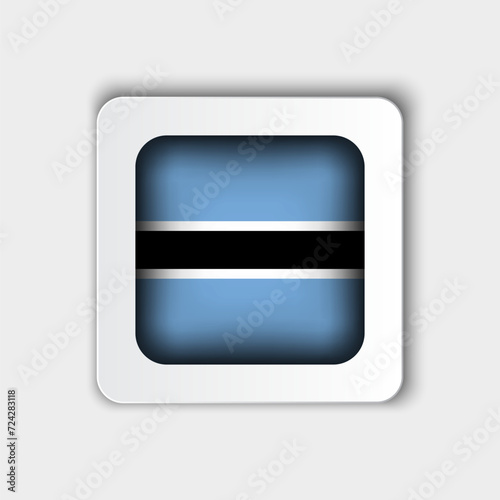 Botswana Flag Button Flat Design Free Download Botswana Flag Button Flat Design - GFXLoad