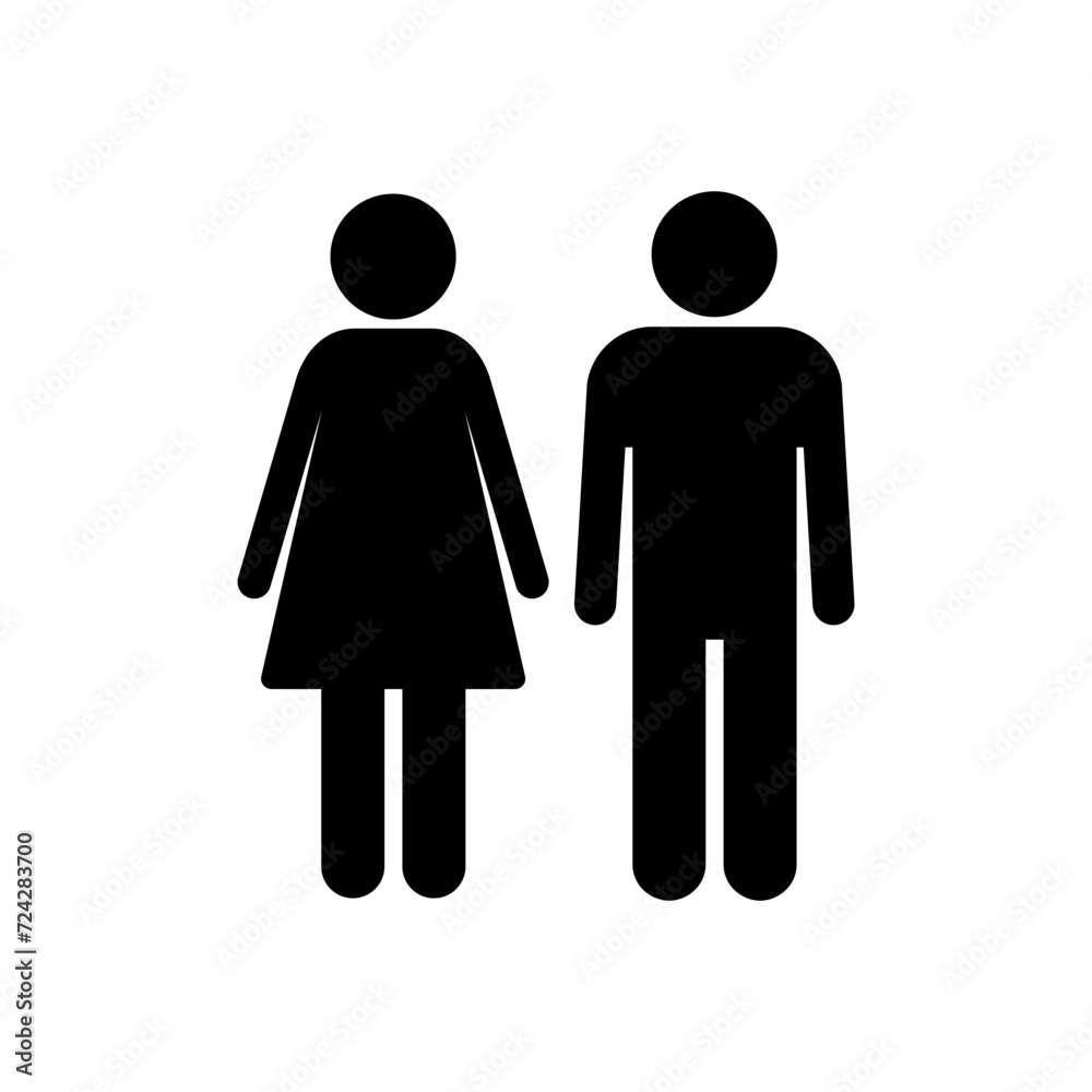 Man and woman icon vector. male and female symbol Man and woman icon vector. male and female symbol
