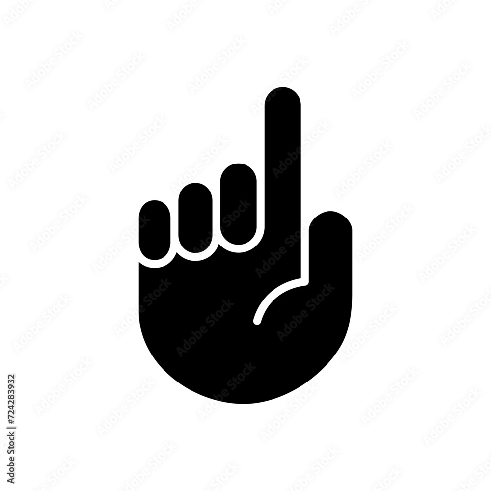 Hand icon vector. hand vector icon, palm Hand icon vector. hand vector icon, palm
