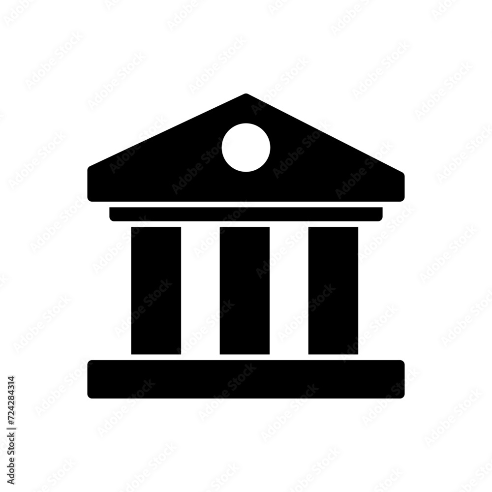 Bank icon vector. bank vector icon, museum, university Bank icon vector. bank vector icon, museum, university