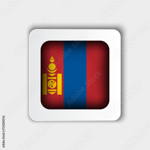 Mongolia Flag Button Flat Design Free Download Mongolia Flag Button Flat Design - GFXLoad