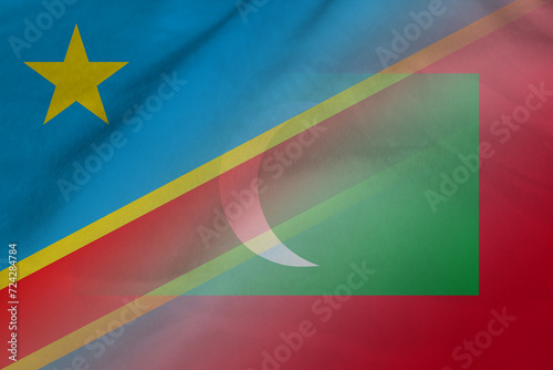 Democratic Republic of the Congo and Maldives state flag international contract MDV COG