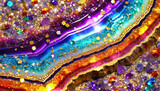Colorful abstract agate texture pattern wallpaper design. Generative ai