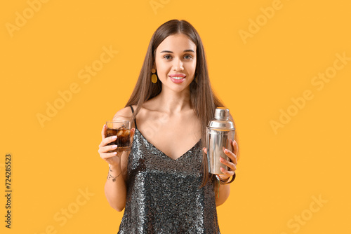 Beautiful young woman with ...