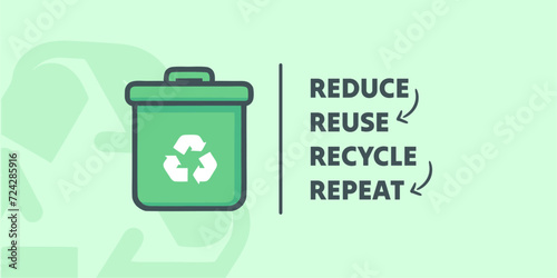 Recycle icons set. Sign of recyclable and biodegradable material, reuse, linear icon collection.
