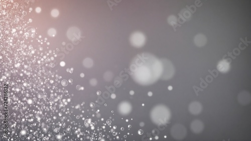 A collection of bubbles rising, a picture with distinct detail, no depth of field blur, on a silver teal canvas, a sweet 3D rendered image, soap bubbles catching light from below, barreleye effect, su photo