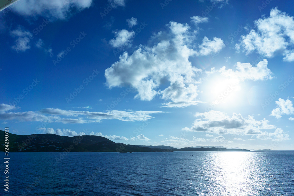 St Thomas, USVI 04152019 Aboard the Royal Princess cruise ship as it enters the harbor at Charlotte Amalie St Thomas, USVI 04152019 Aboard the Royal Princess cruise ship as it enters the harbor at Charlotte Amalie