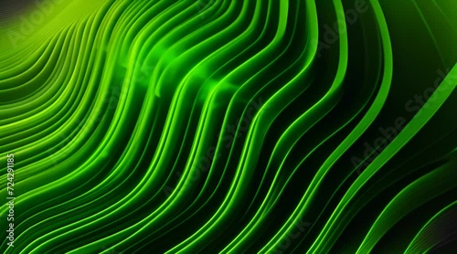 Soothing Waves of Green: An Abstract Journey Through Organic Lines and Eco-Inspired Textures.