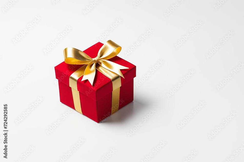 red gift box with ribbon red gift box with ribbon