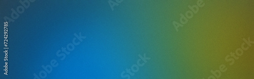 Dark blue and dirty green grainy noise normal simple linear gradient, grungy spray texture with empty space, glow background template color dradient, rough abstract retro vibe shine bright light