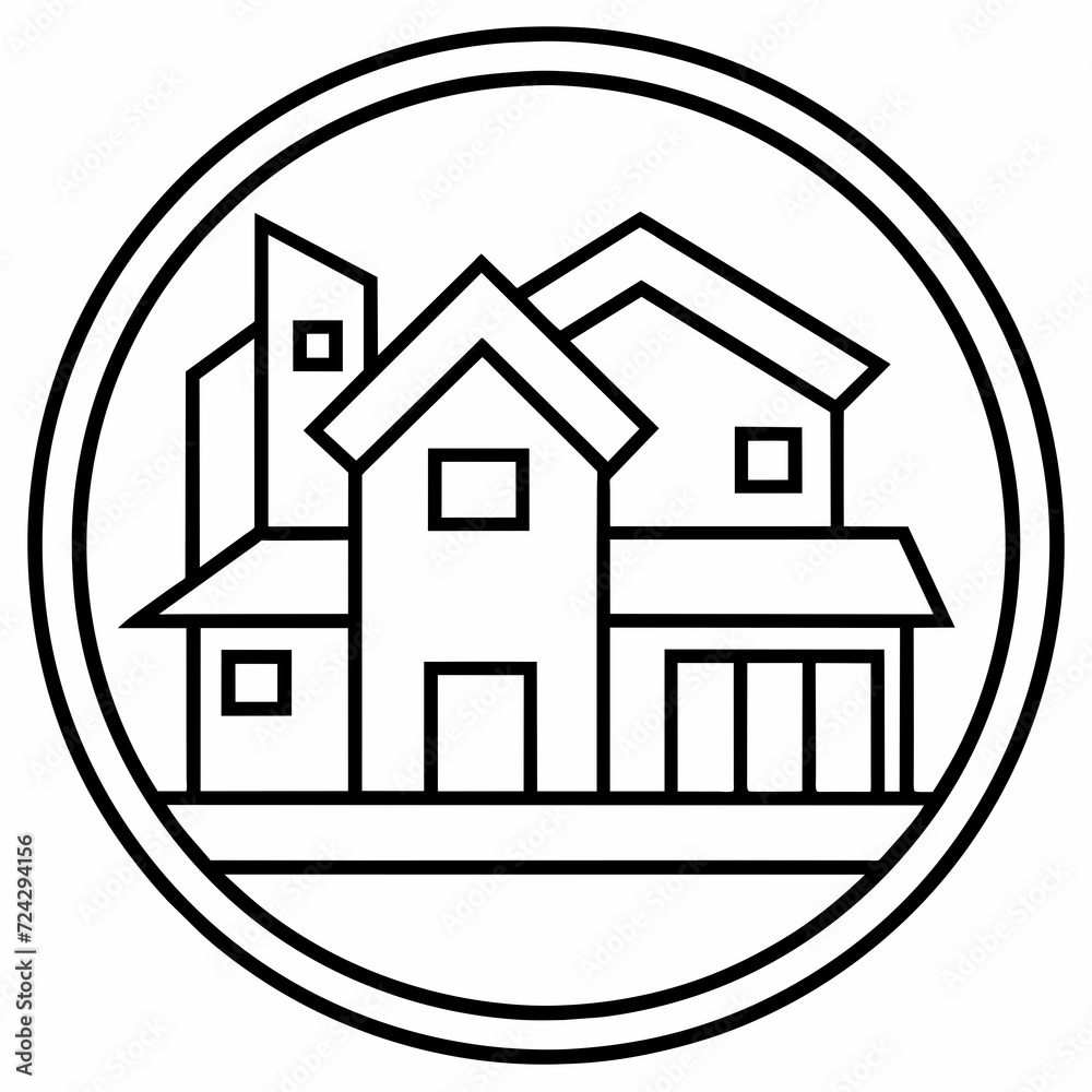 Fototapeta premium real estate logo