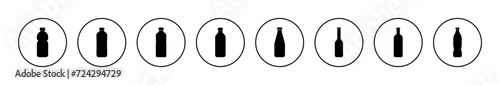 Bottle icon vector. bottle sign and symbol