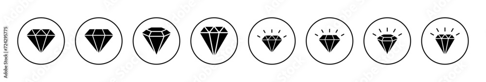 Diamond icon vector. diamond gems sign and symbol Diamond icon vector. diamond gems sign and symbol