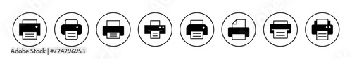 Print icon vector. printer sign and symbol