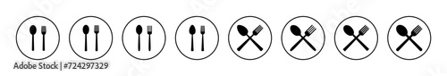 spoon and fork icon vector. spoon, fork and knife icon vector. restaurant sign and symbol