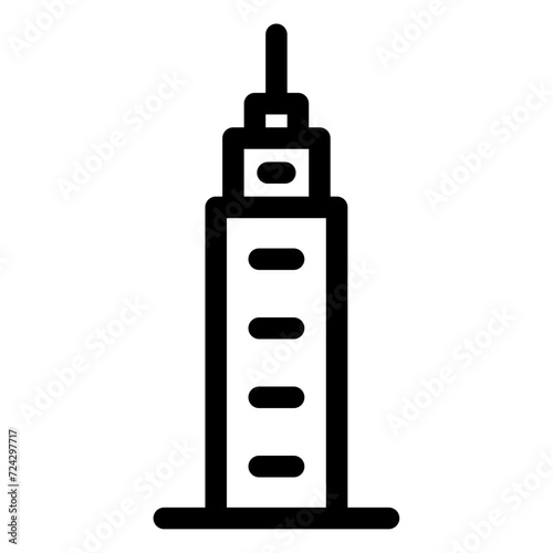 skyscraper building icon 